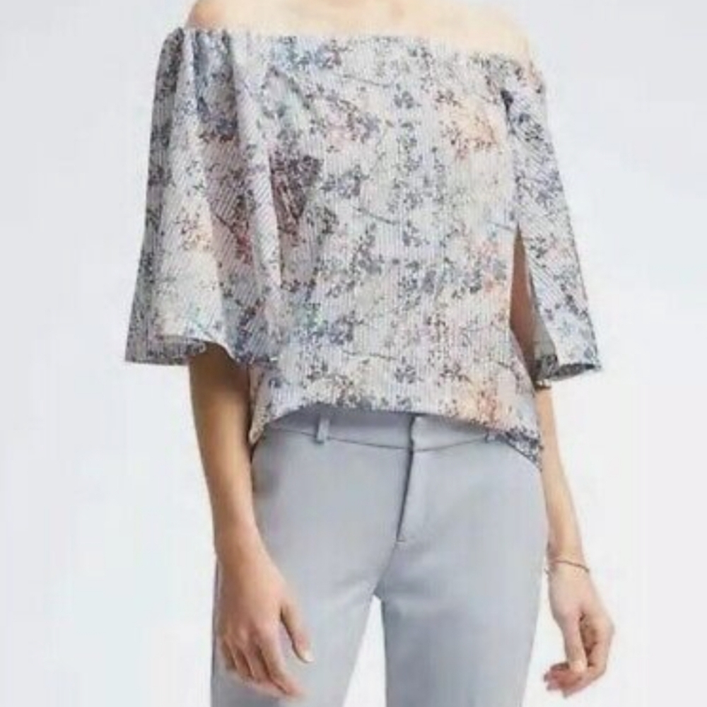 Banana Republic Off Shoulder Floral Top